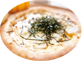 もちチーズ和風ピザ